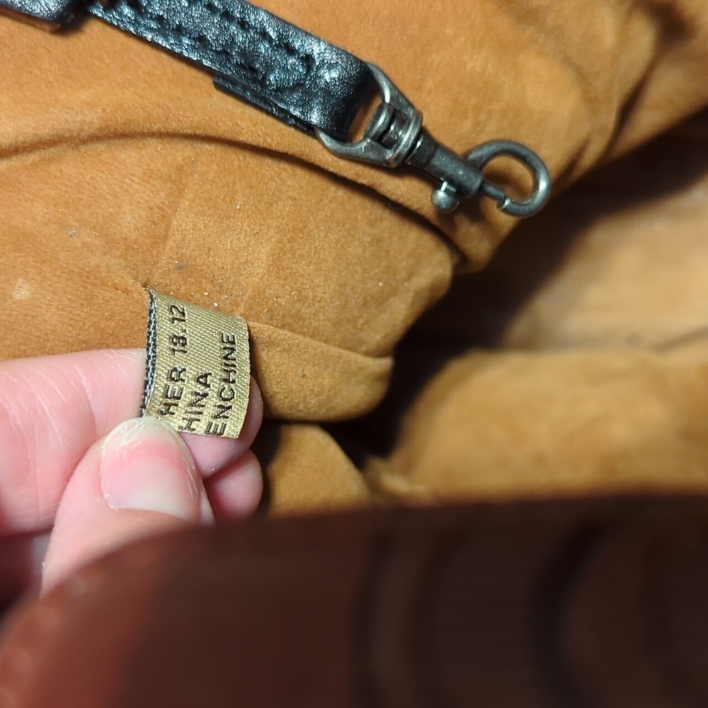 Black leather Patricia Nash Zancona tote bag purse - Picture 15 of 15